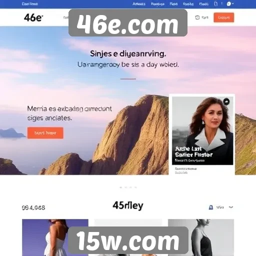 Experiência do usuário no site 46e.com