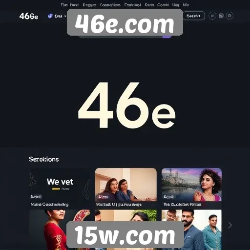 análise da interface do usuário do 46e.com